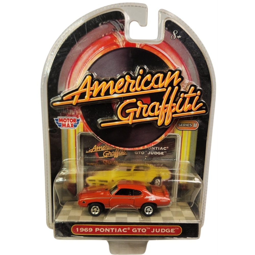 Motormax American Graffiti Series II 1:64 1969 Pontiac GTO Judge Red Diecast
